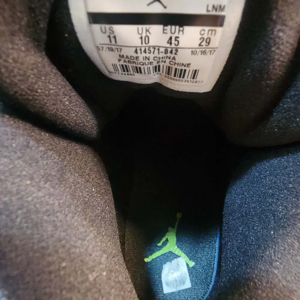Nike Air Jordan 13 Retro Altitude Black Green Men Size 11